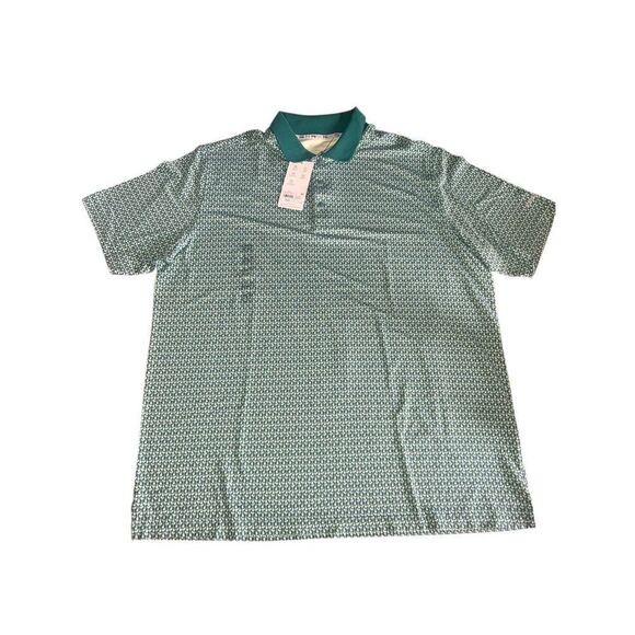 Walter Hagen Men's Small Clubhouse 19th Hole Golf Polo Shirt Club Green Martini - Picture 4 of 5